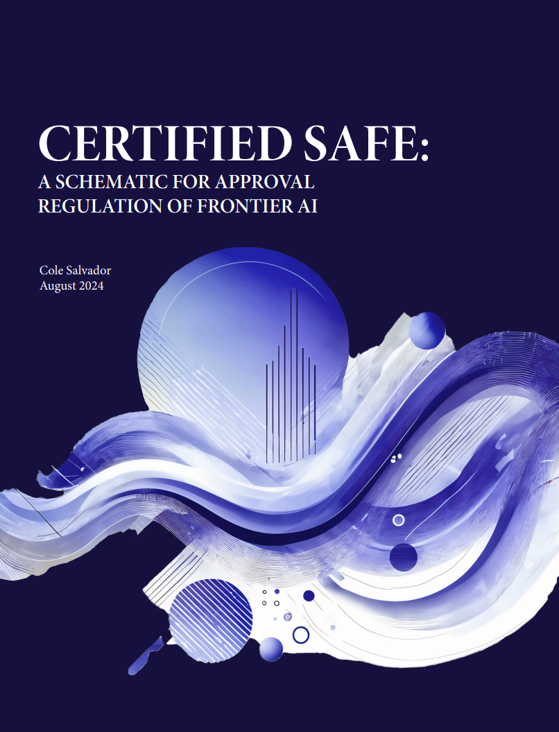 Certified Safe: A Schematic for Approval Regulation of Frontier AI
